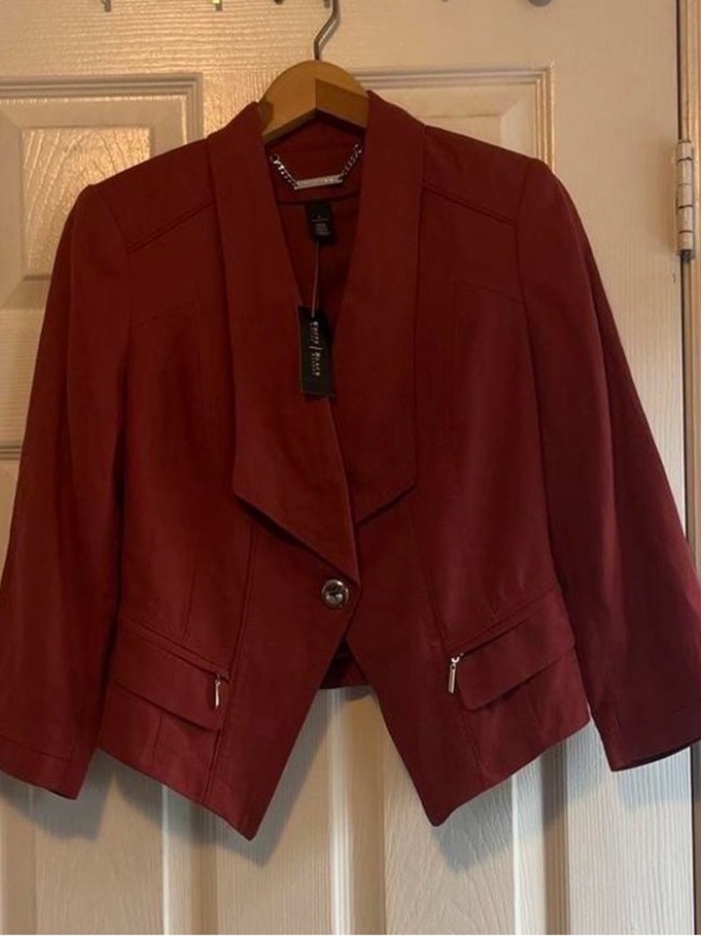 Brick Red Tailored Blazer